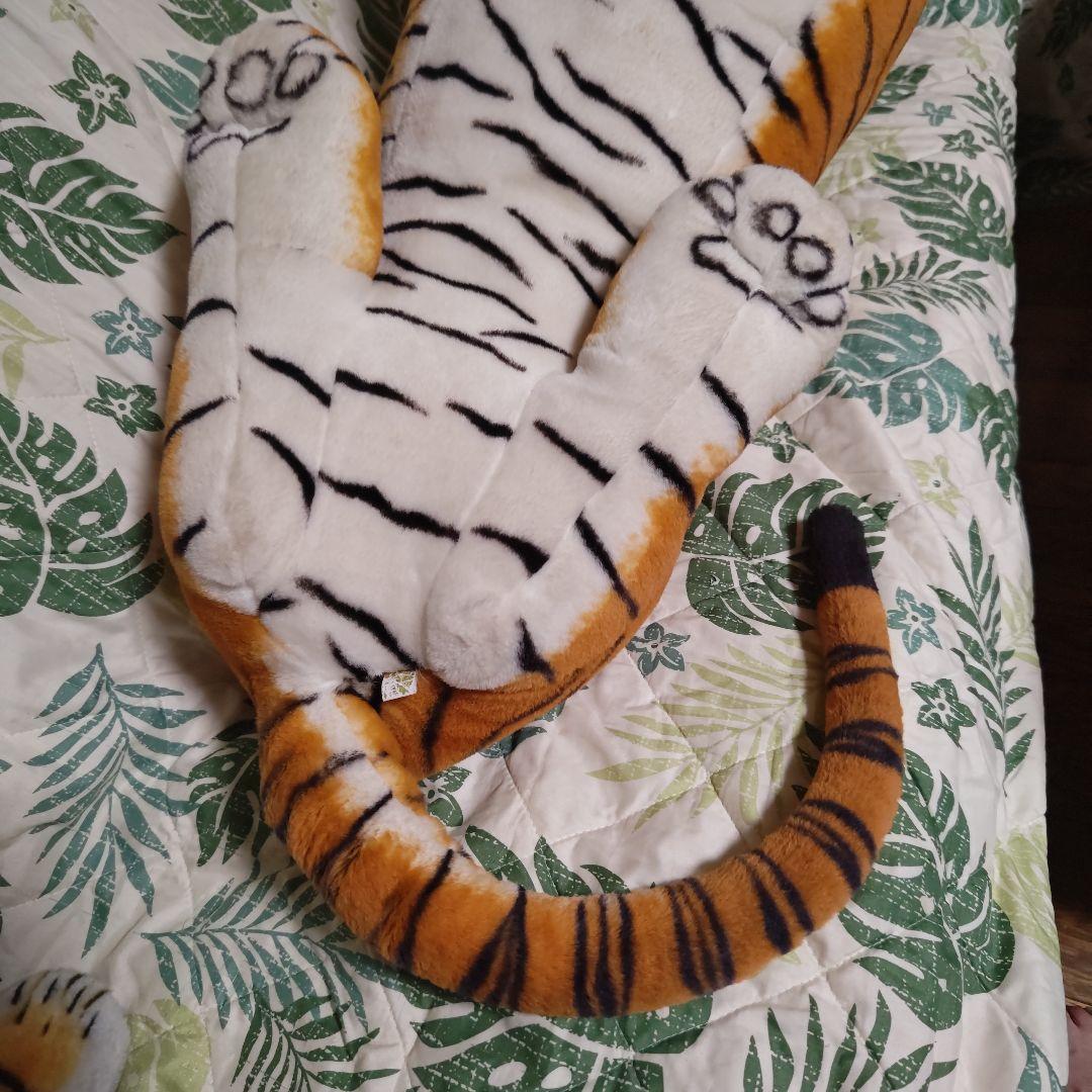 特大リアルタイガーぬいぐるみ！リアルマニアルぬいぐるみマットセット❣