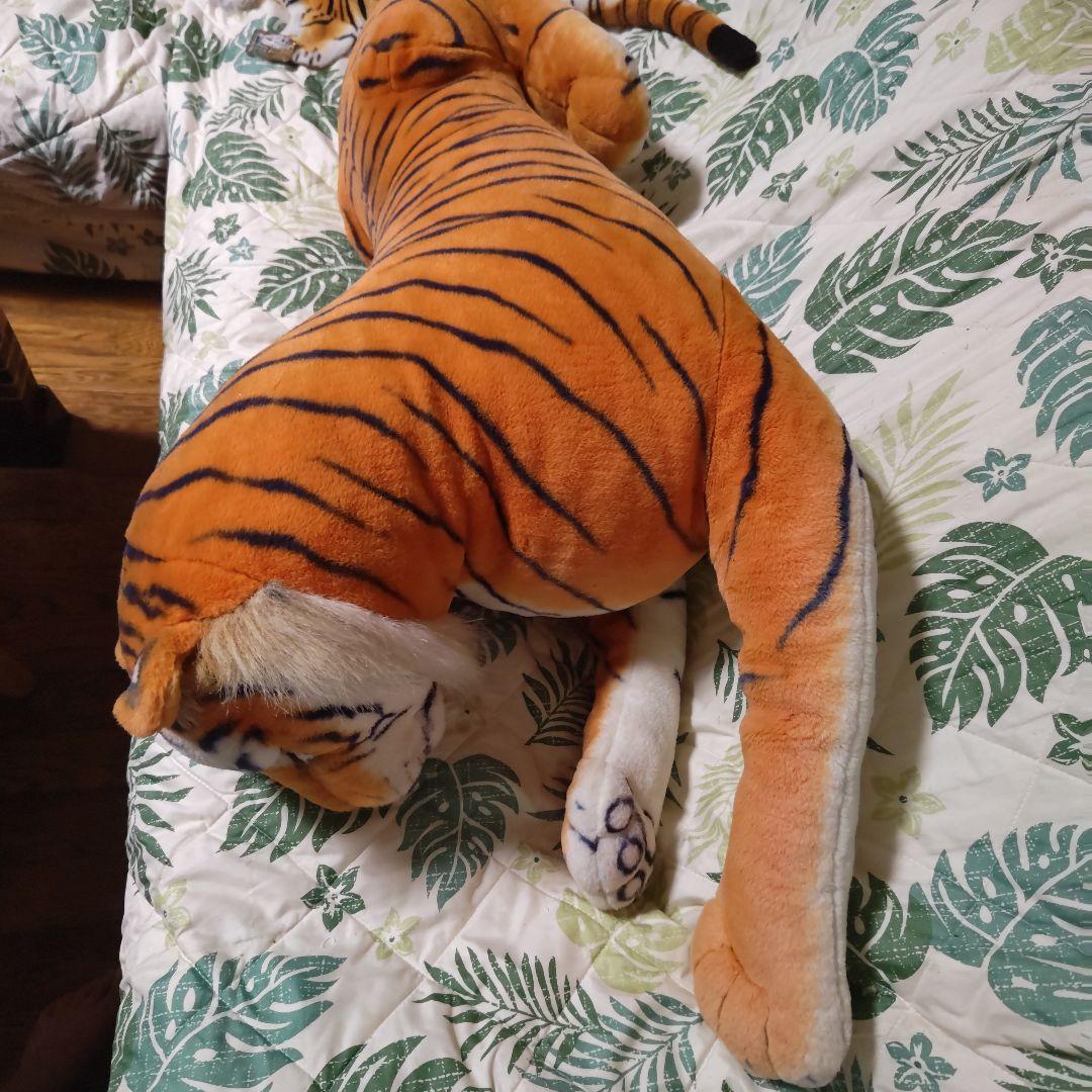 特大リアルタイガーぬいぐるみ！リアルマニアルぬいぐるみマットセット❣