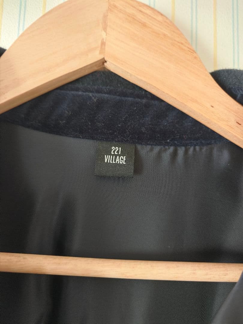 221 VILLAGE アンゴラ混ウール スキッパー サイズ3