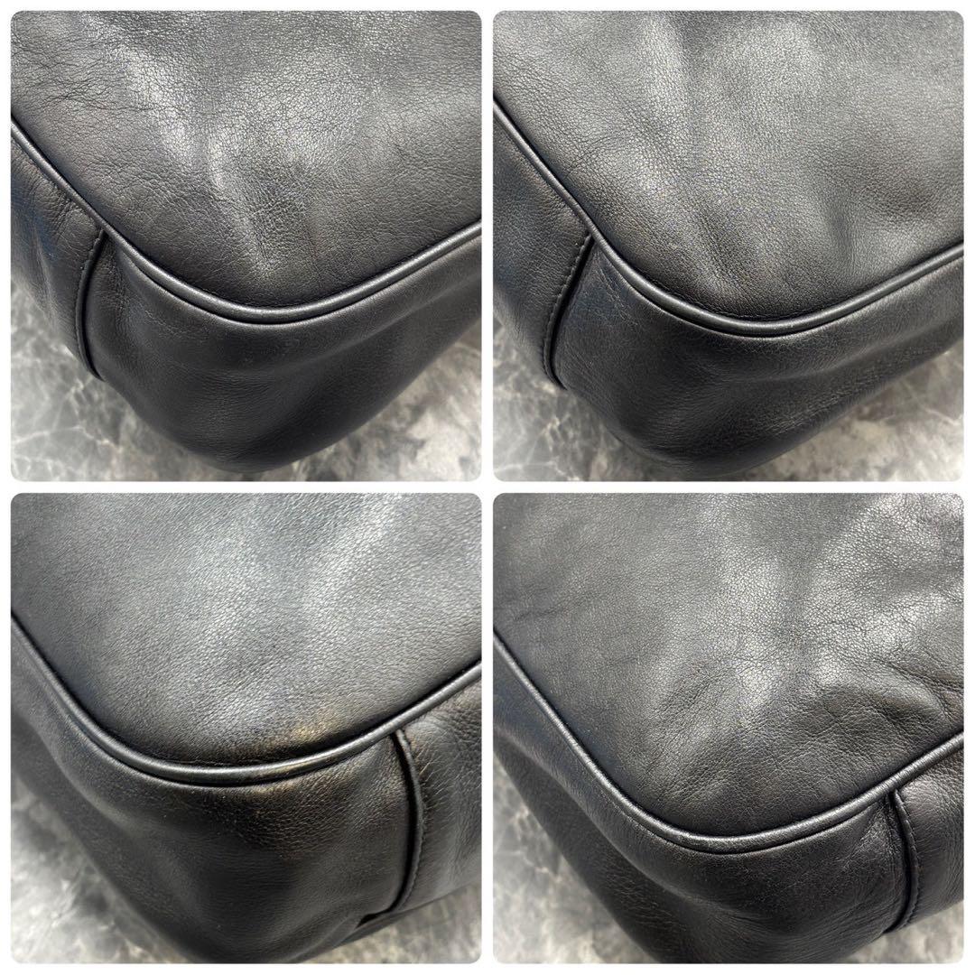 ✨美品✨GUCCI ショルダーバッグ 2way ハンド バンブー 黒 レザー