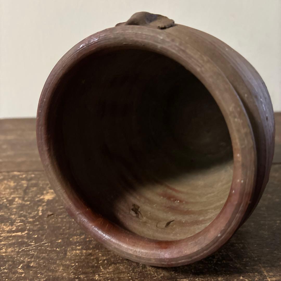 古備前 火襷水指 江戸時代 壺 水差し茶道具 古道具 アンティーク 古民芸 李