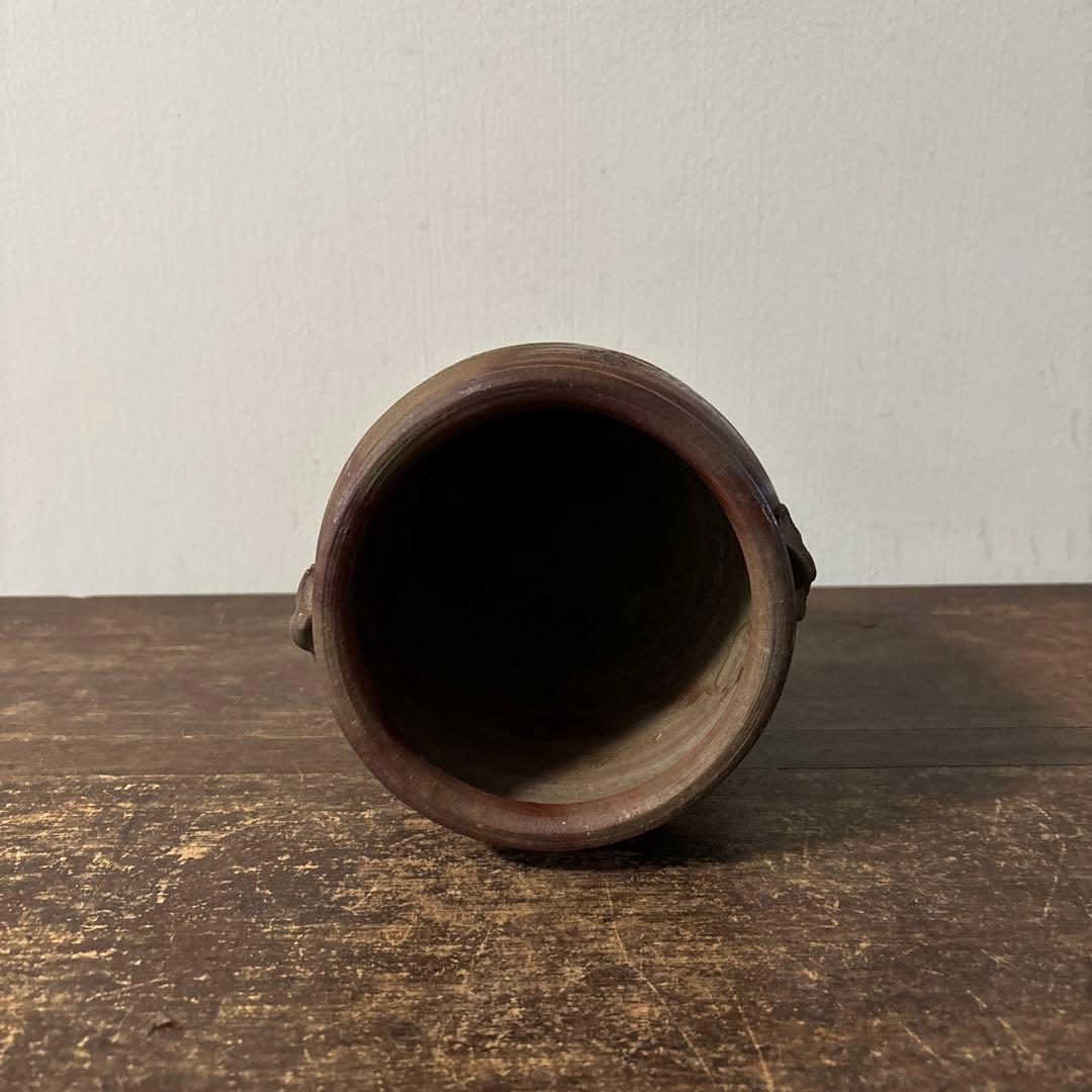 古備前 火襷水指 江戸時代 壺 水差し茶道具 古道具 アンティーク 古民芸 李