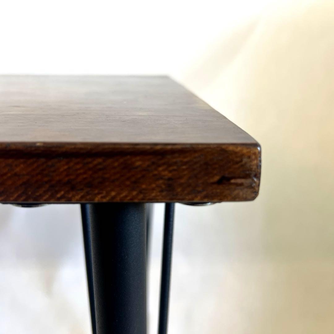 小ぶりな木の天板テーブル・作業台・85×55・高さ71.5cm