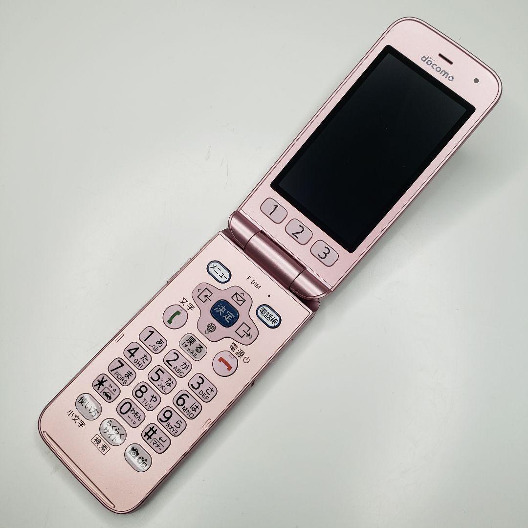 ドコモ らくらくホン F-01M 新品同様品 □機種 F-01M ピンク□キャリア