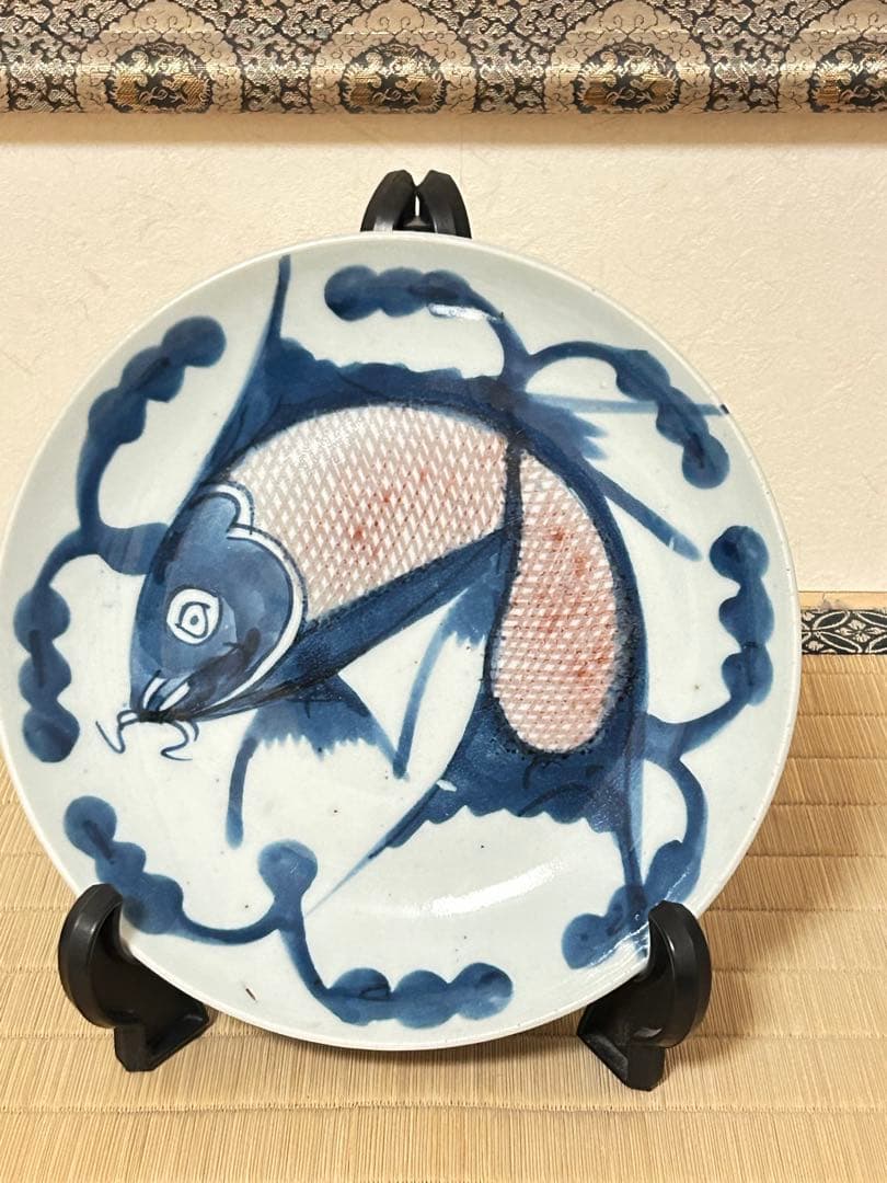 ス*ド様 中国　鯉の図　絵皿　骨董品 ス*ド様 中国 鯉の図 絵皿 骨董品 ス*ド様