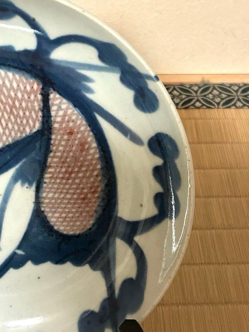 ス*ド様 中国　鯉の図　絵皿　骨董品