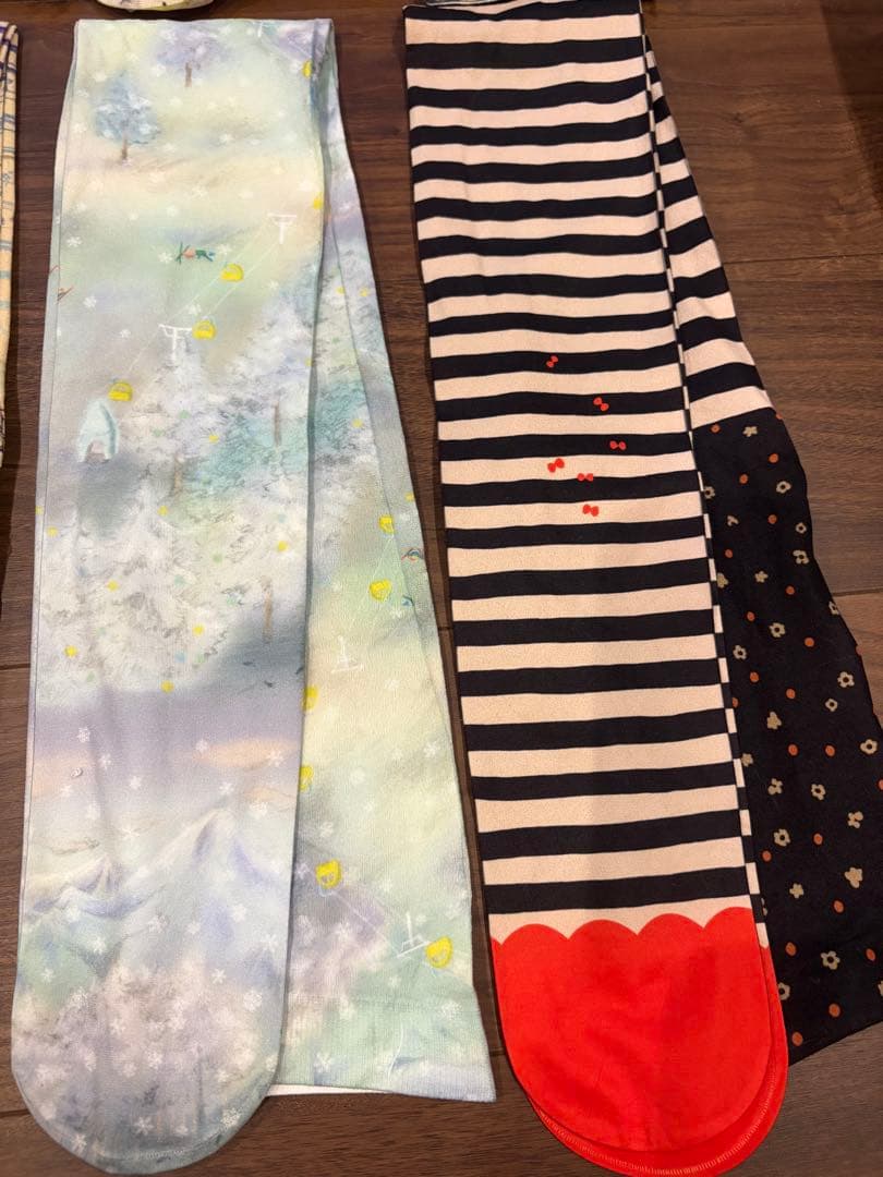 フランシュリッペ タイツ 柄タイツ まとめ売り ボーダー パッチワーク