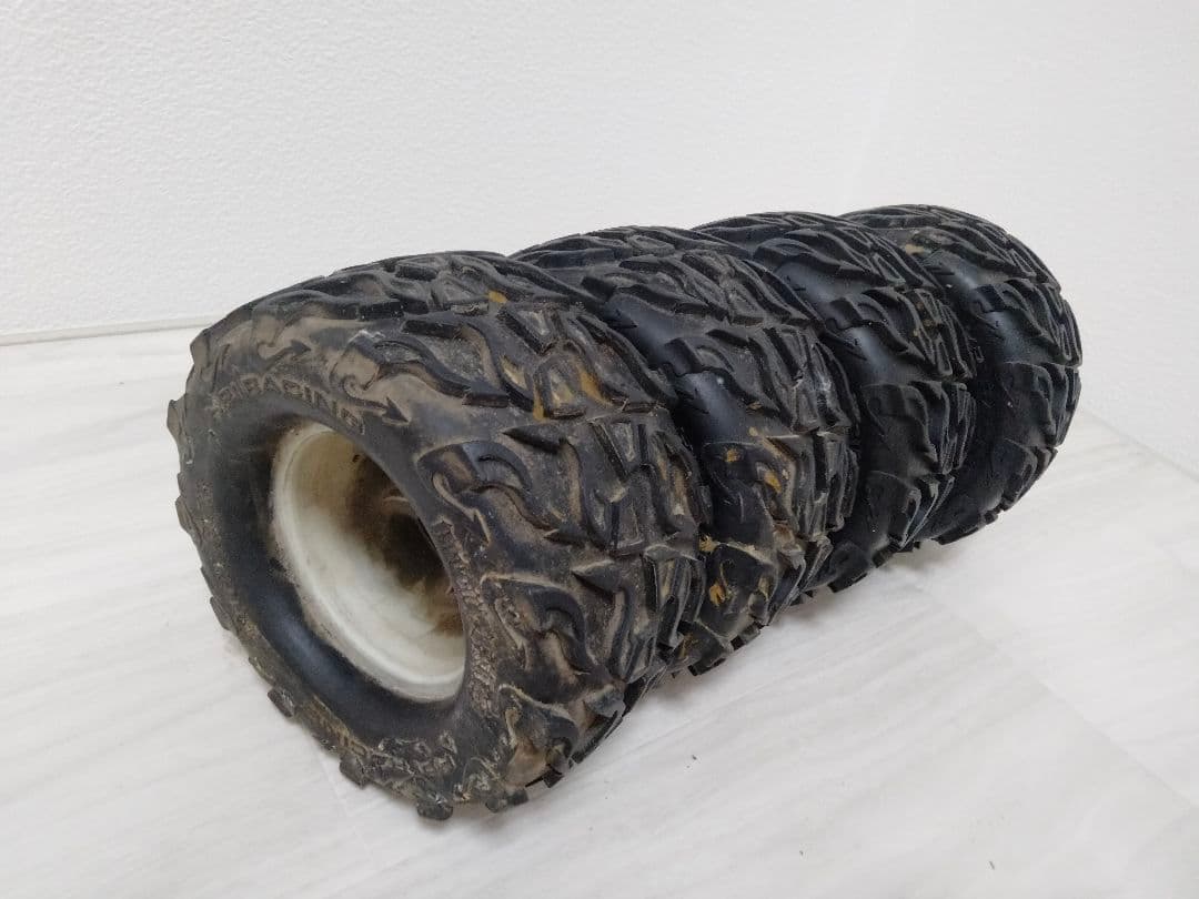 中古　1/8ビッグタイヤホイール　1台分4本　ファイヤーパター　 HPIサベージ