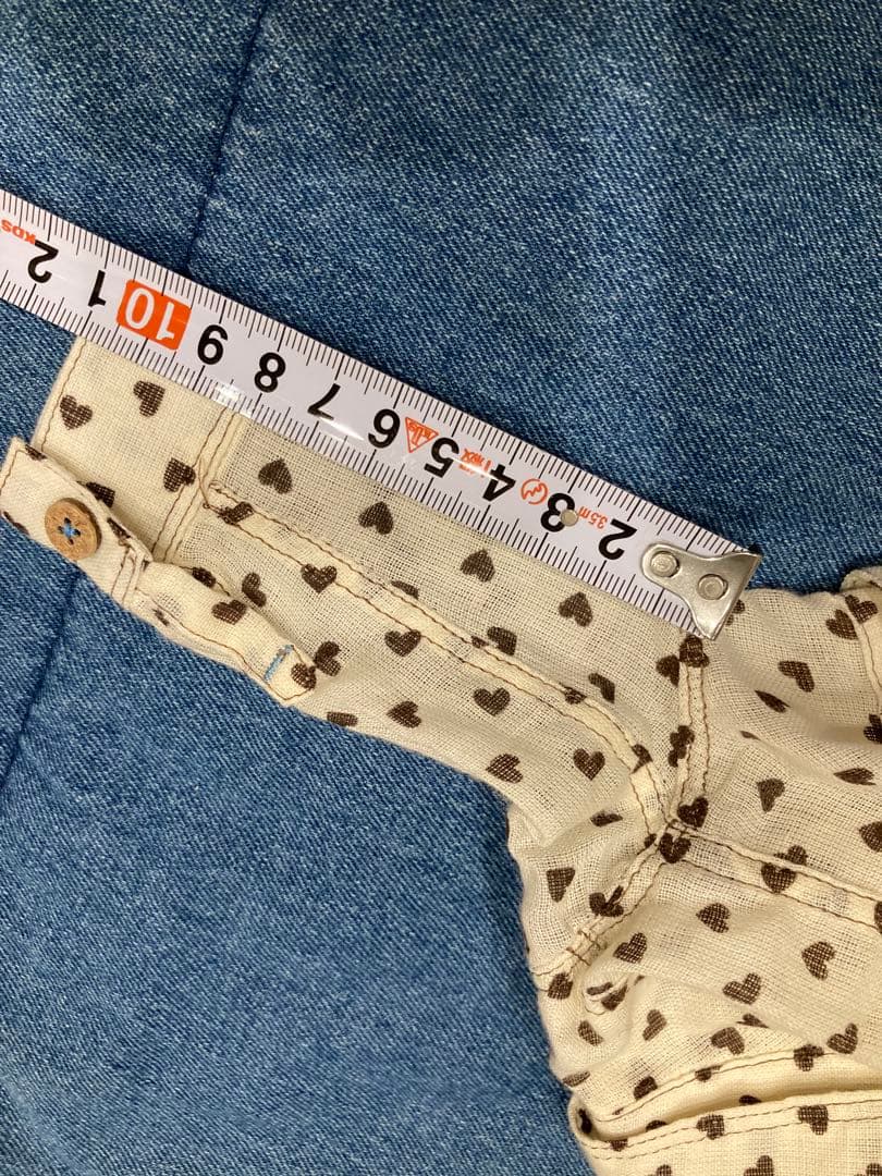 希 GG DENIM LINE ハート柄 シャツ