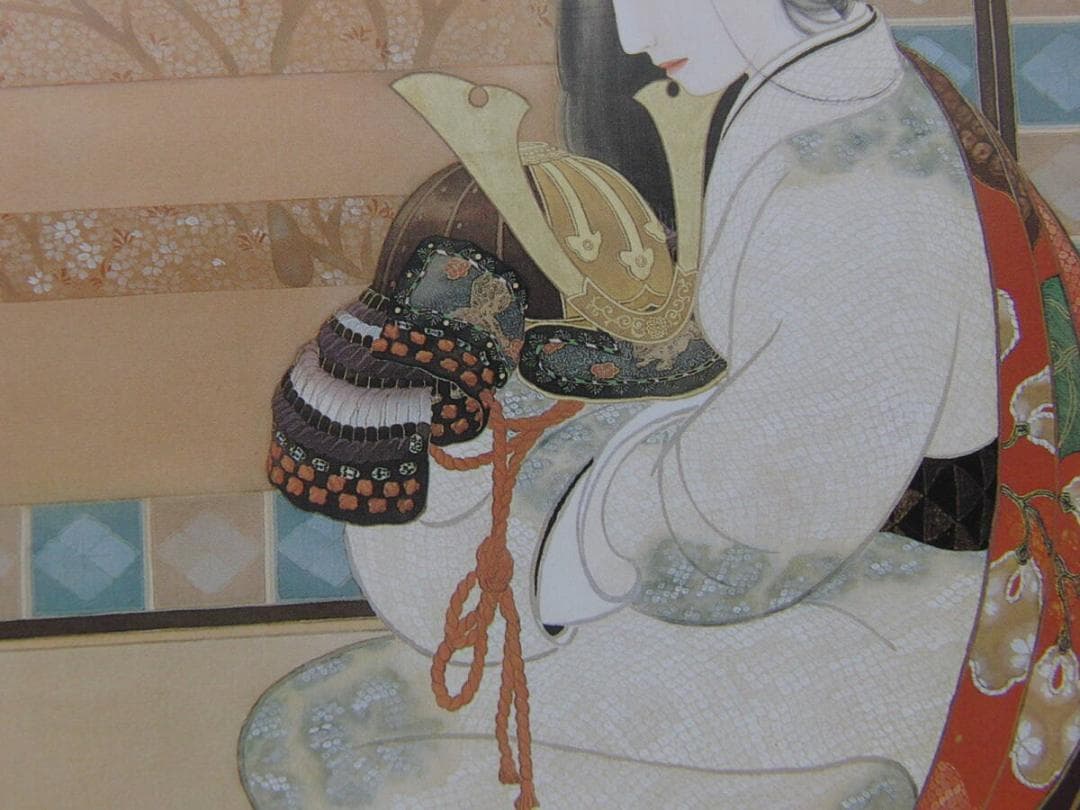 島成園、「香のゆくえ」、希少画集・額装画、日本製・新品額縁にて額装致します