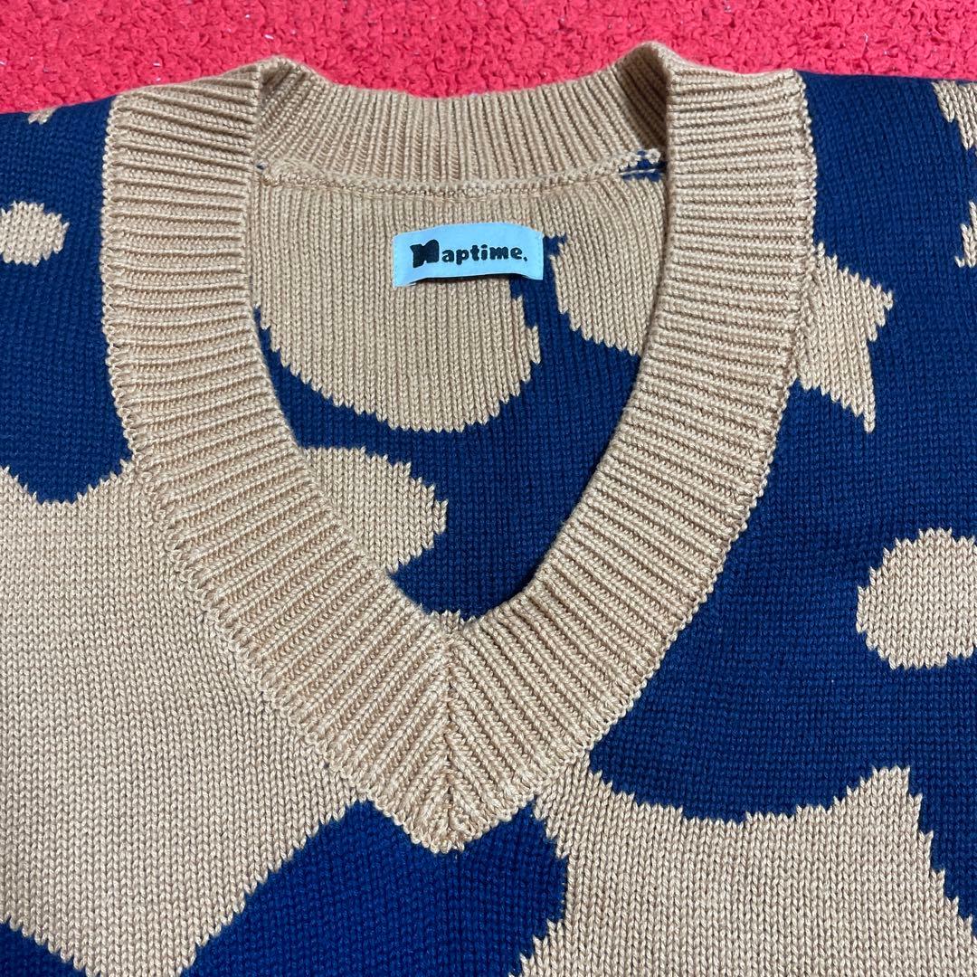 Nissy 西島隆弘 ナップタイム naptime. ニットベスト 花柄 - メルカリ