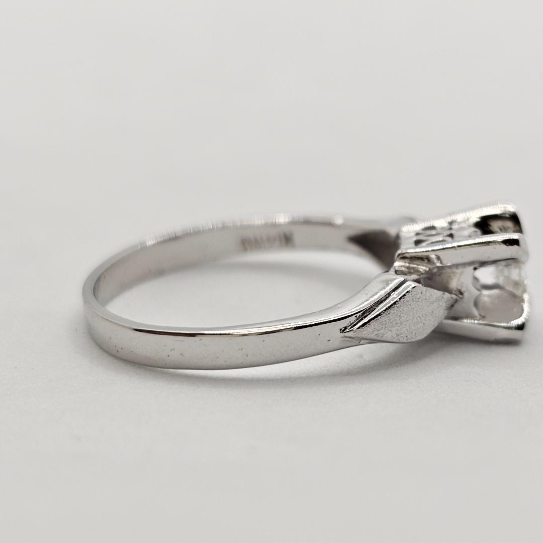 K14WG ダイヤ リング 0.11ct 12.5号