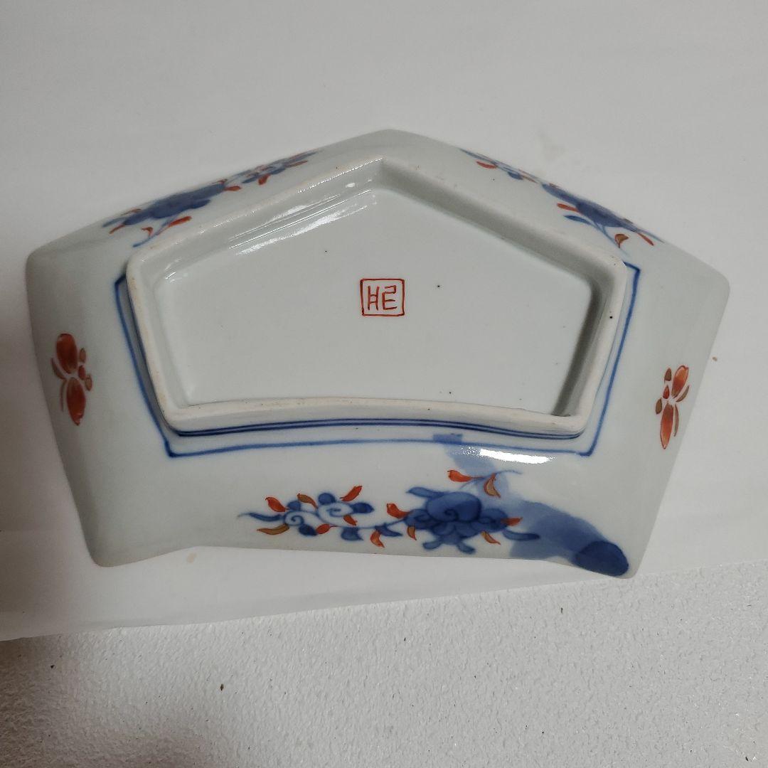 伊万里色絵５角皿 5枚