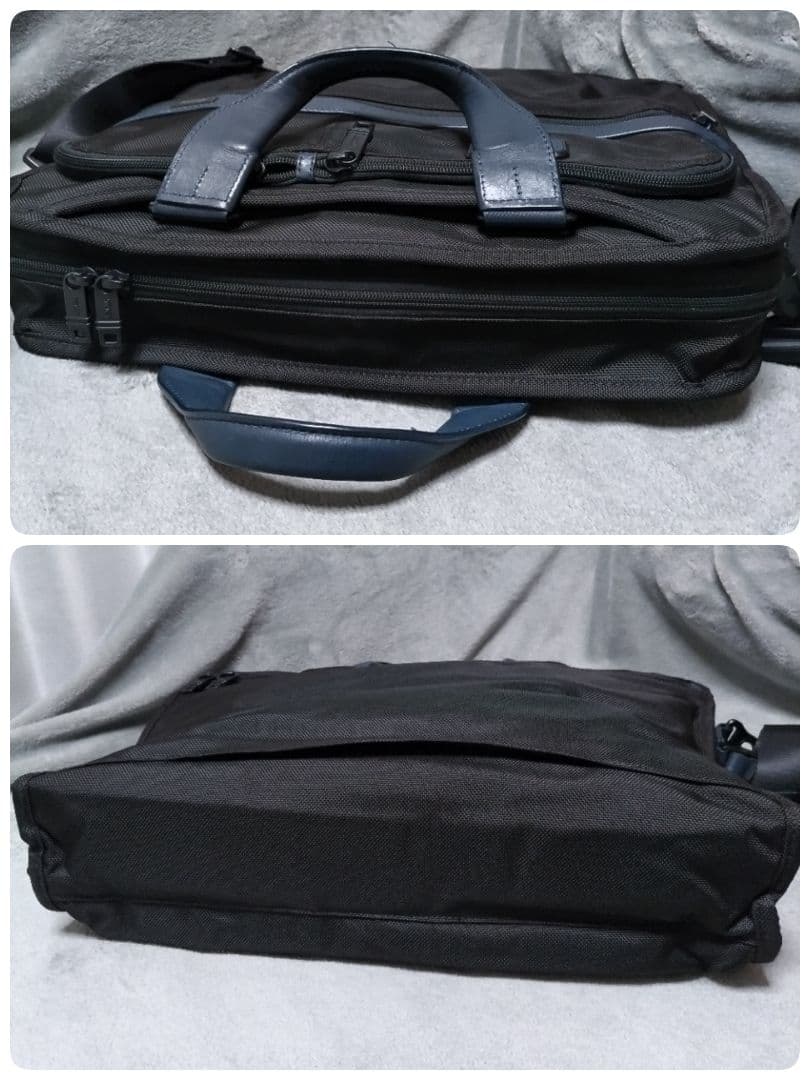 TUMI×EDIFICE　ブリーフケース　黒×ネイビー