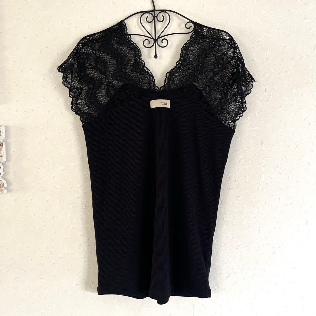 〜ayane アヤン ショルダーレースリブタンクトップ〜