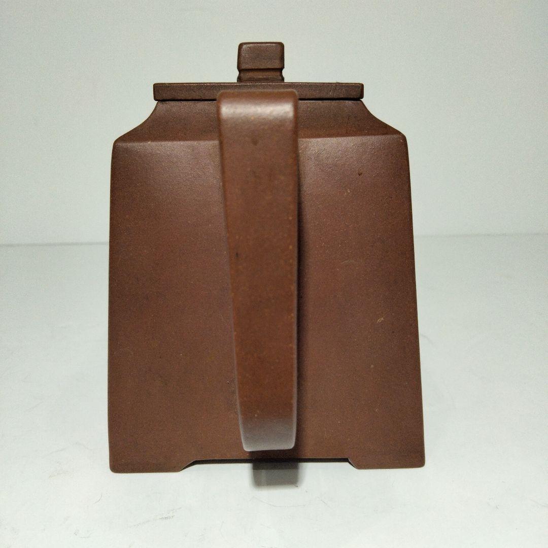 o85-8　中国古い朱泥急須　在銘刻印有　希少品　D