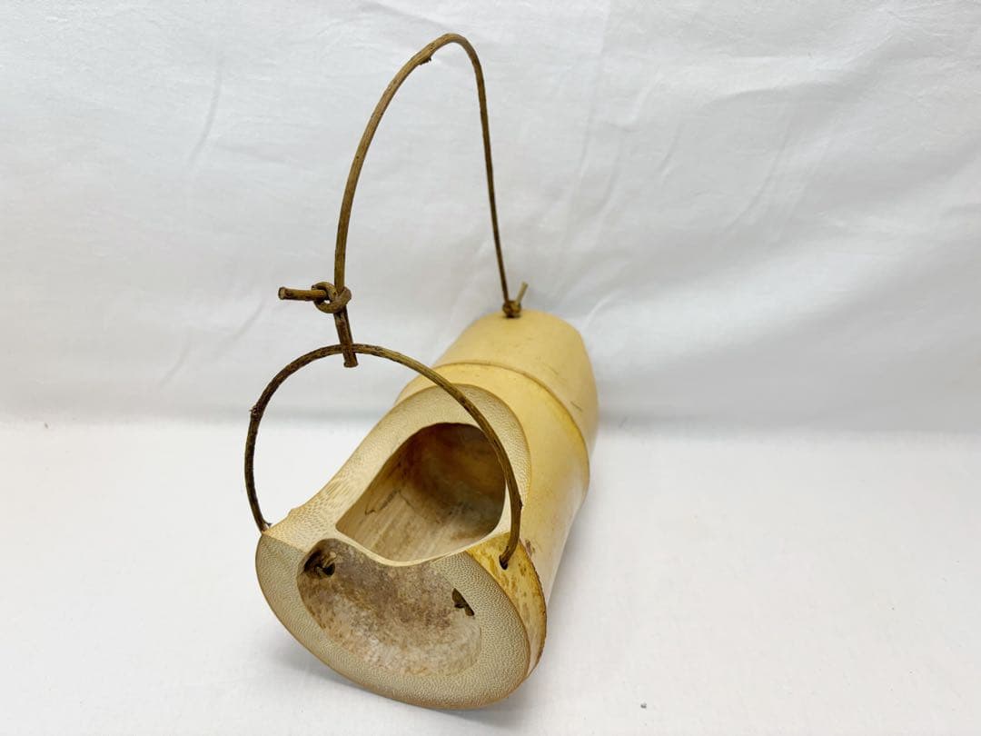 華道具 沓型 吊舟花入 竹花入 釣舟 茶懐石 花器 七