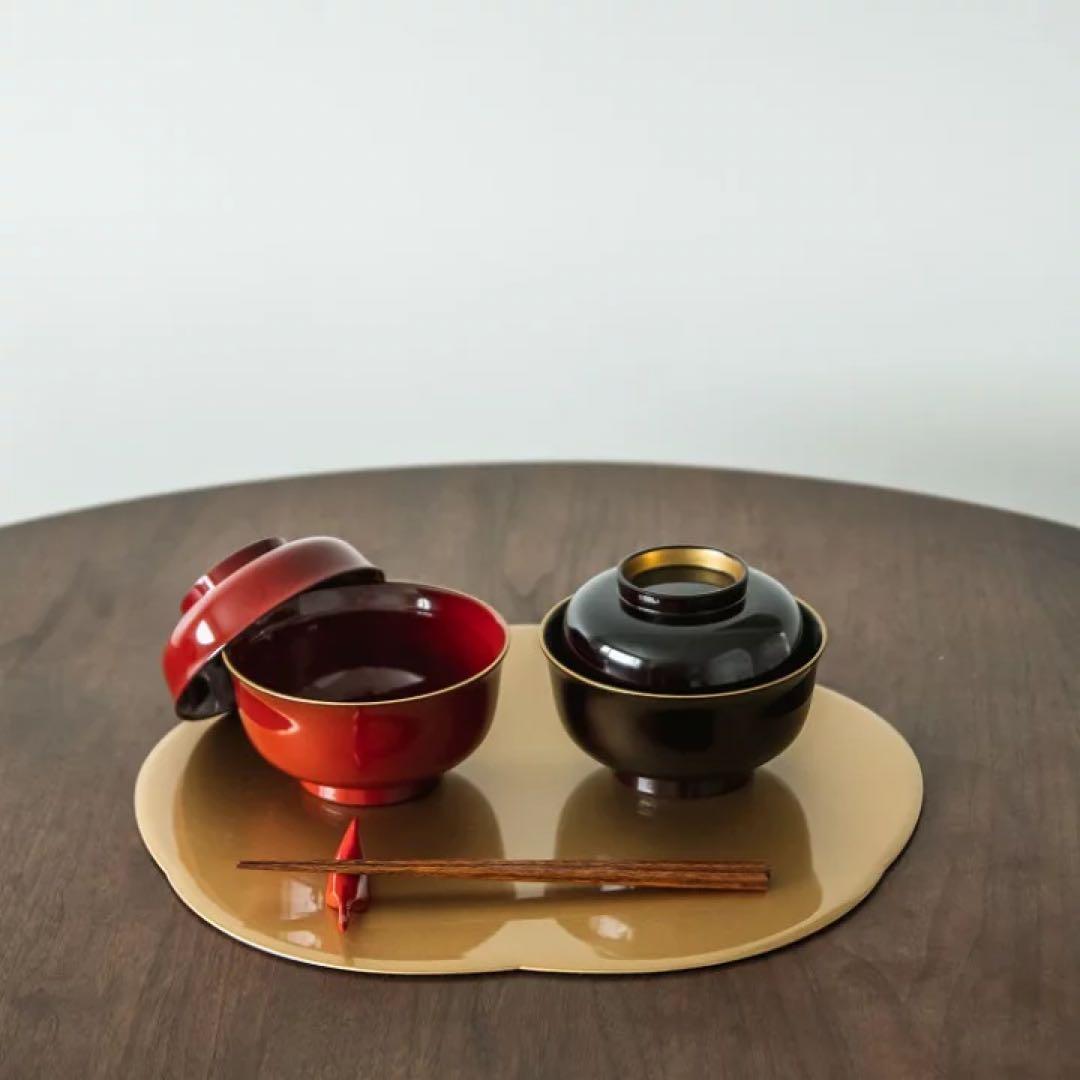 12.5福梅プレート　9枚セット。ゴールド金色。