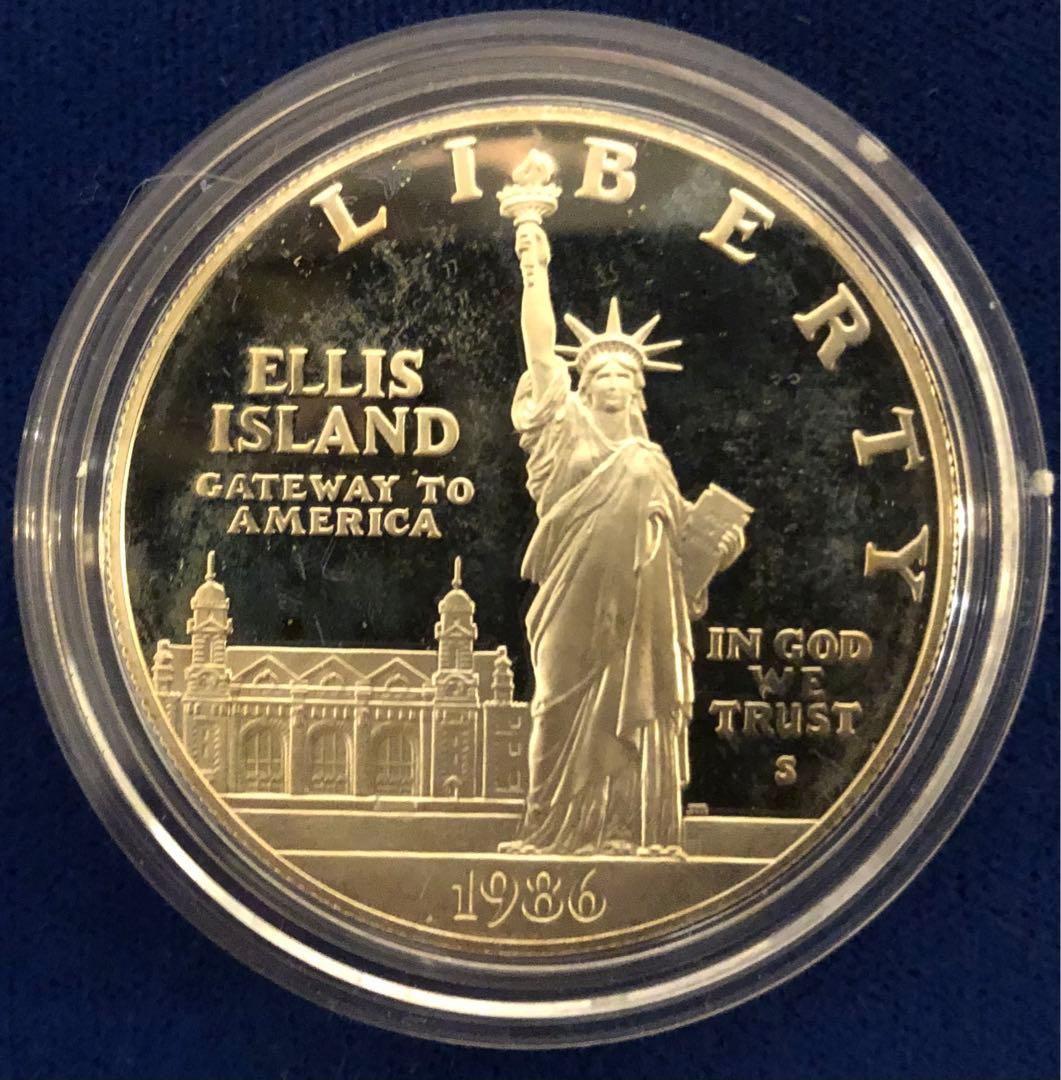 1986年 アメリカ100周年　自由の女神　プルーフ銀貨セット