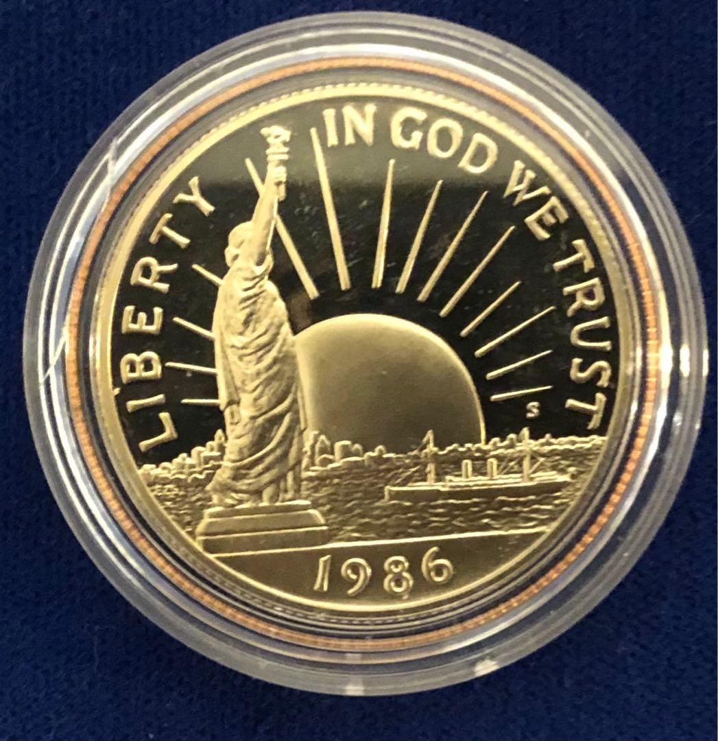 1986年 アメリカ100周年　自由の女神　プルーフ銀貨セット