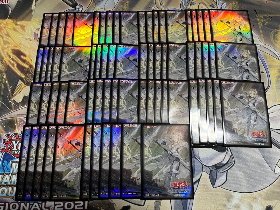 遊戯王　公式　WCQ プレイマット　スリーブ　エクレシア