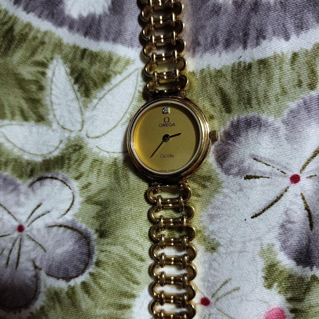 オメガ　デビル　アンティーク　Omega De Ville ゴールド 時計 OMEGA DE VILLE オメガ デビル 腕時計 レディース 手巻 本体のみ