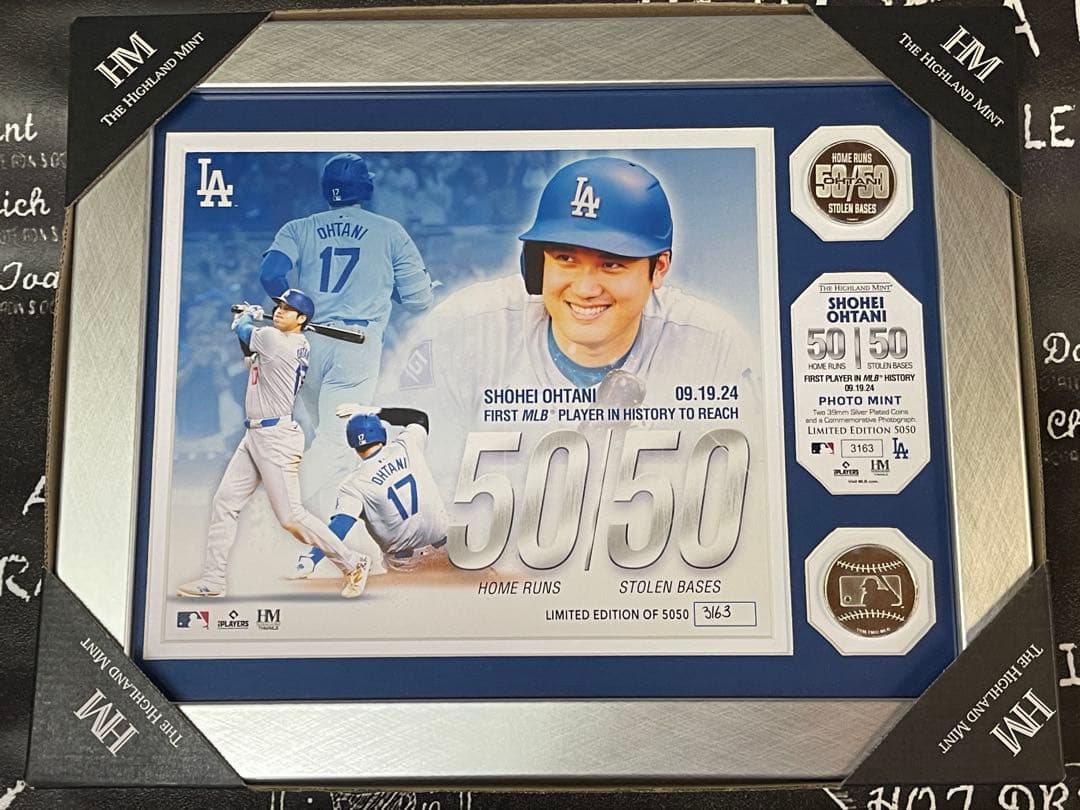 Shohei Ohtani 50/50 記念フォトミント 限定版5050 大谷翔平シルバー