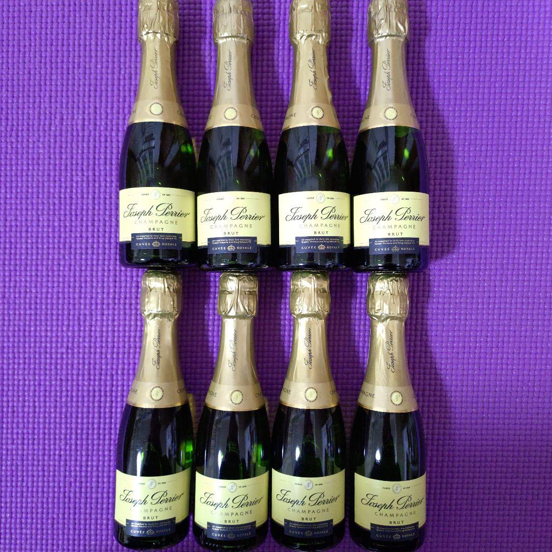 （新品未開封)JALファーストクラス「ジョセフペリエ」シャンパン200ml×8本 ジョセフ・ペリエ]キュヴェ ロワイヤル ブリュット NV: JAL