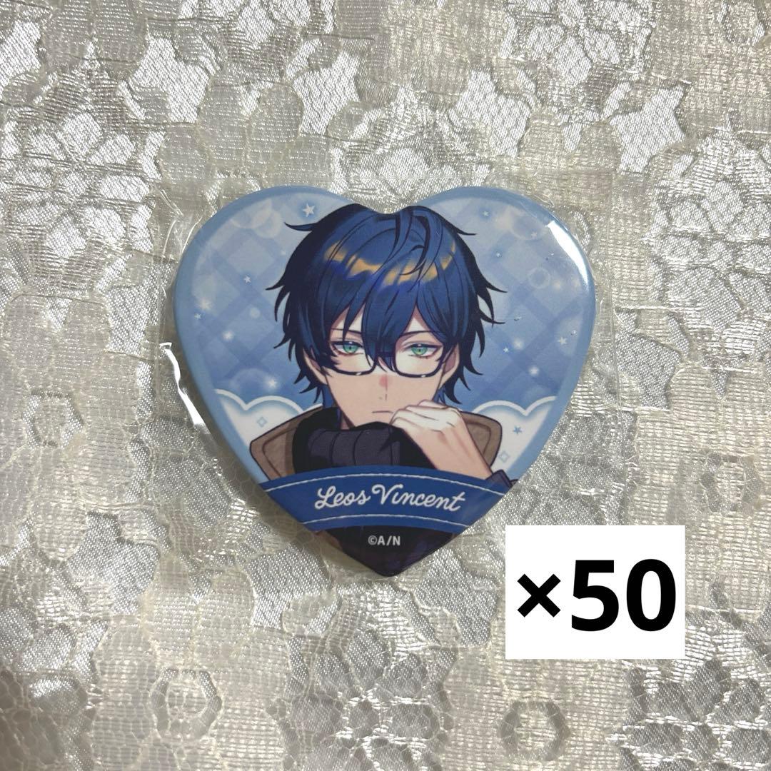 限定品】 にじさんじ ホワイトデー ハート缶バッジ レオス