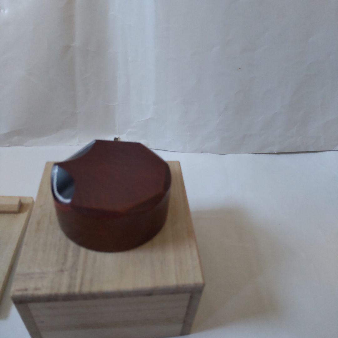 木製香合 うそ鳥 大宰府天満宮 千百年大祭 御献茶記念 香合 共箱 表千家 新品