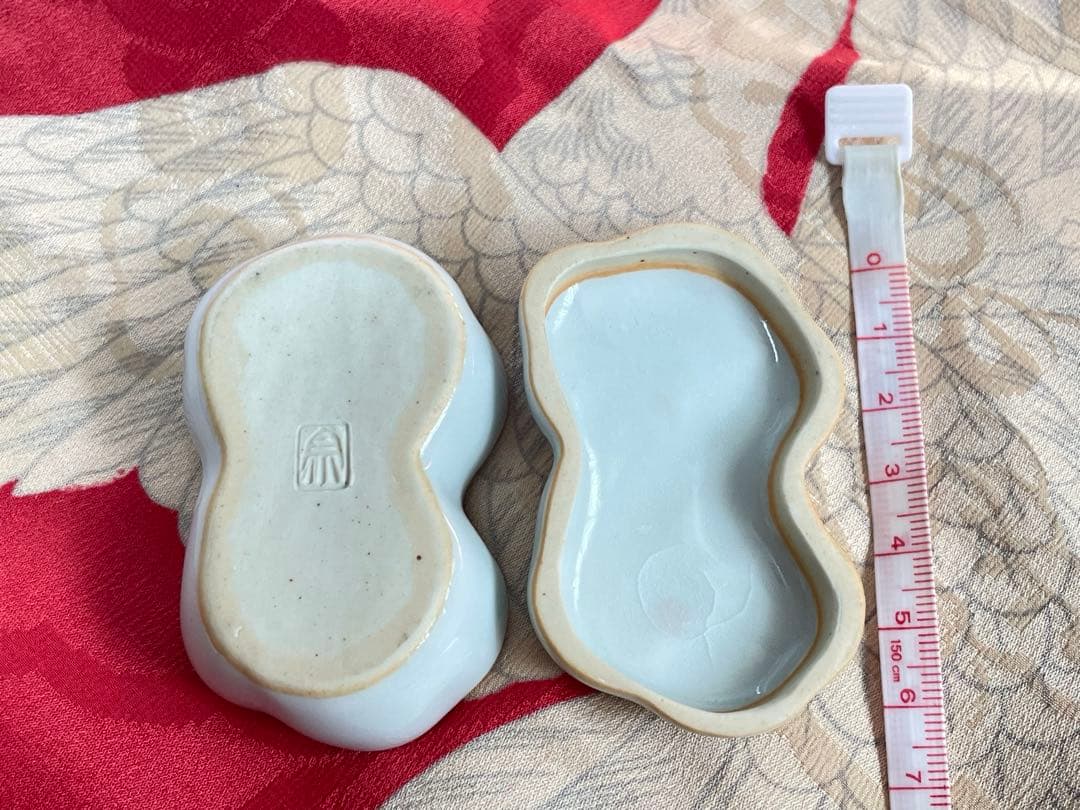 白梅重ね 香合 茶道具 宇野宗甕 うのそうよう ヴィンテージ