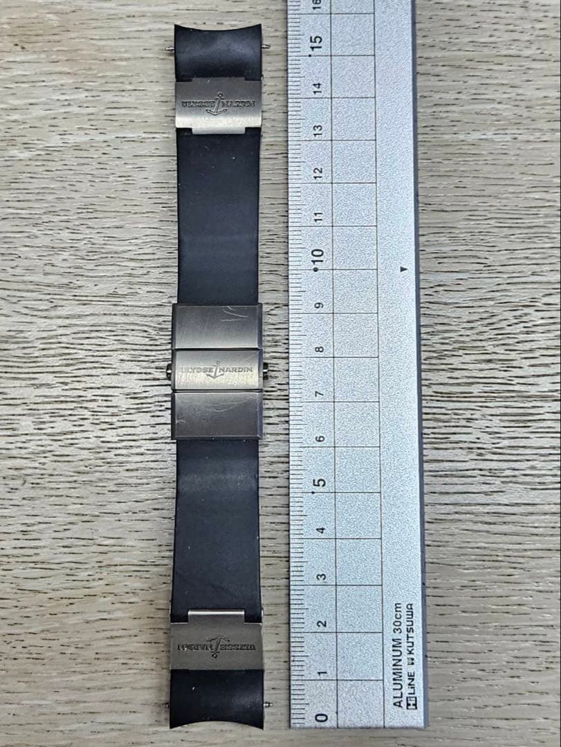 値下げ ユリスナルダン Ulysse Nardin ラバーベルト バックル 時計