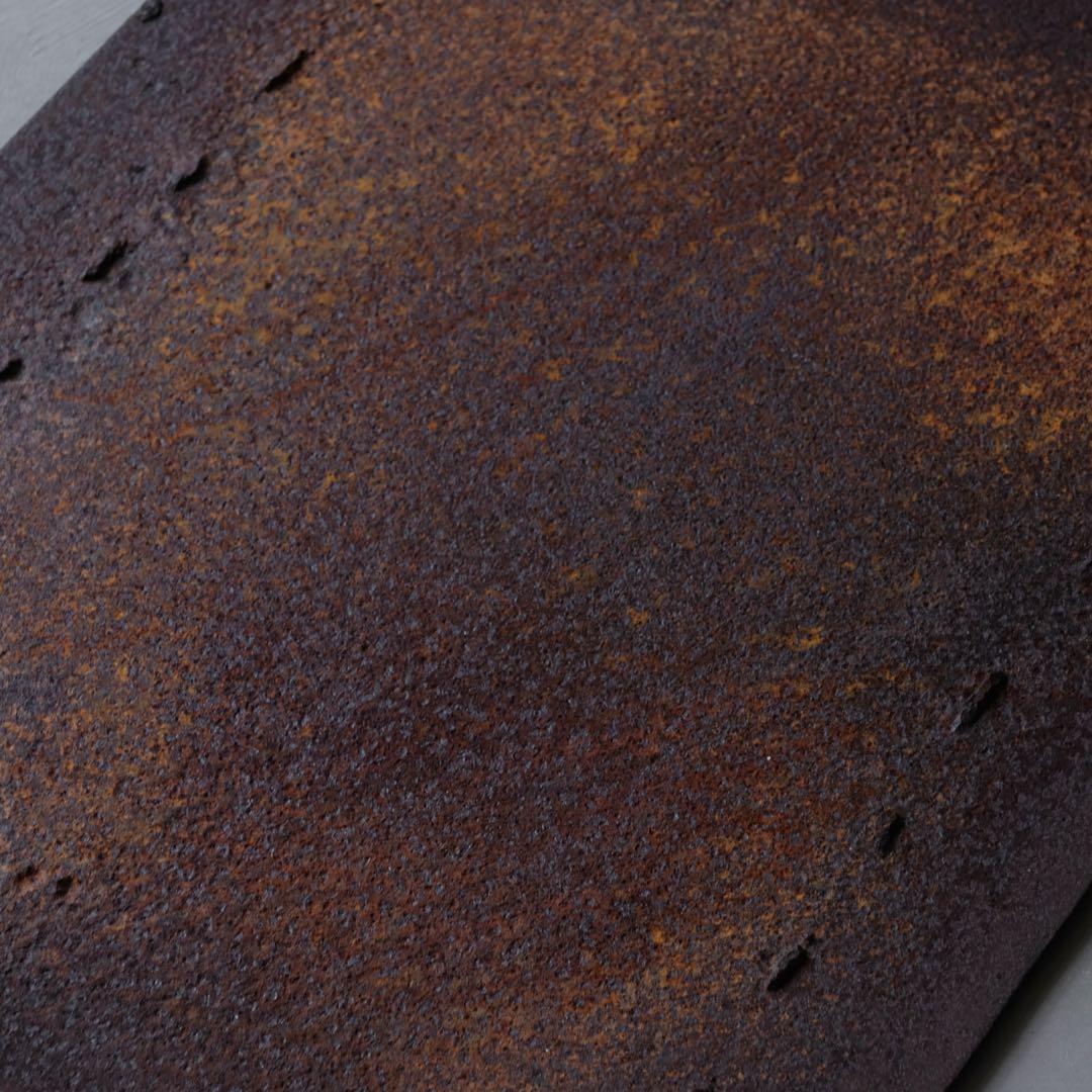 錆びた鉄板　絵画 看板 黒板 メニュー オブジェ 古道具 インダストリアル