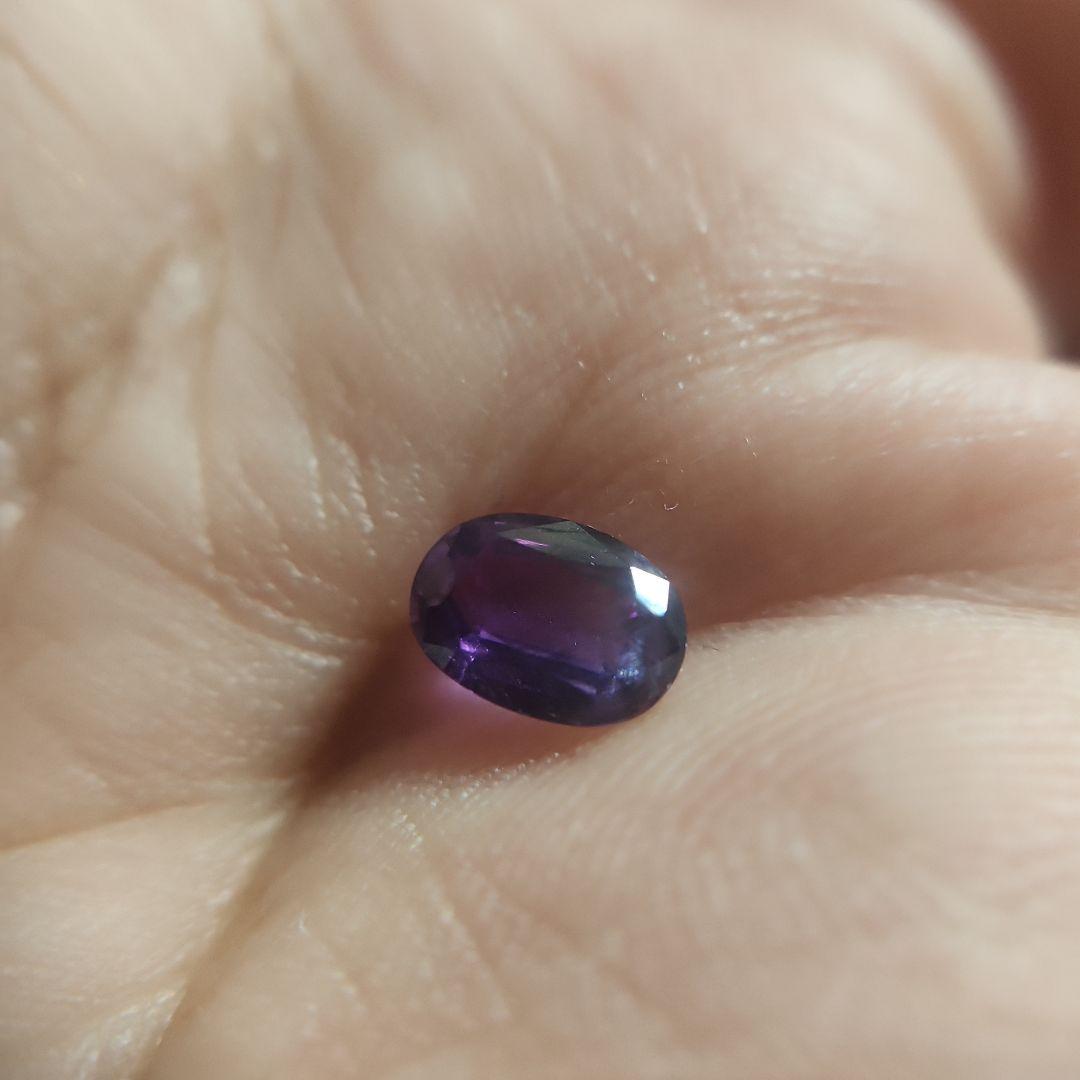 非加熱天然ヴァイオレットサファイア 0.902ct