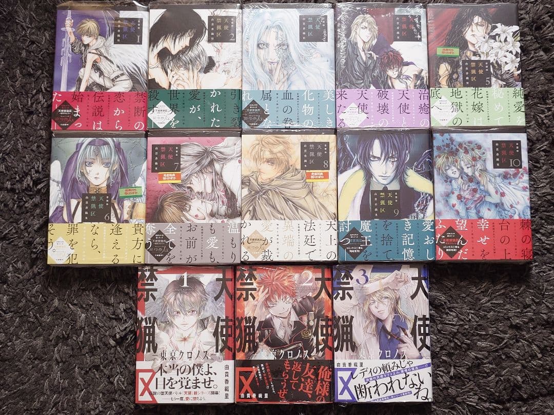 天使禁猟区 愛蔵版 全10巻セット 東京クロノス3巻セット 複製サイン