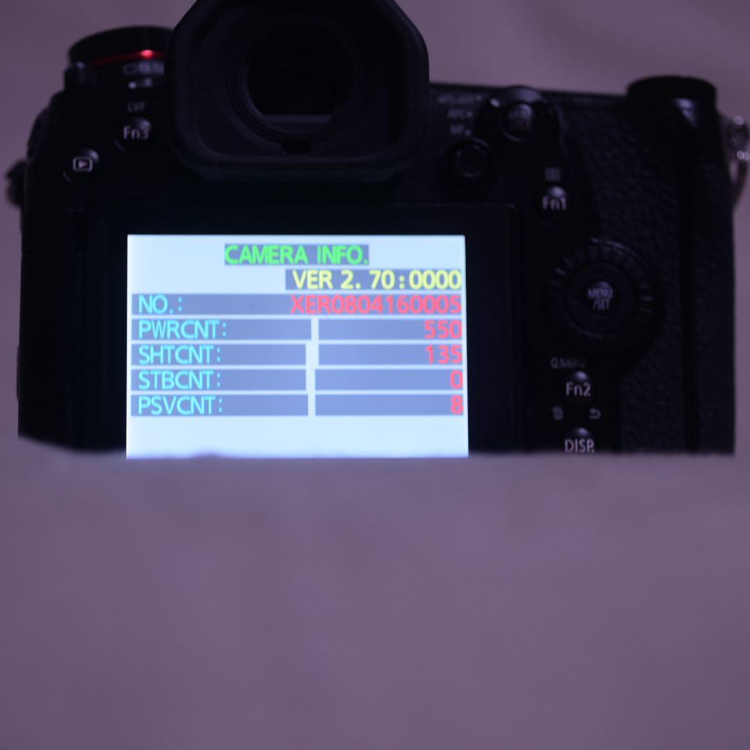 LUMIXG9 PRO ショット数 135回