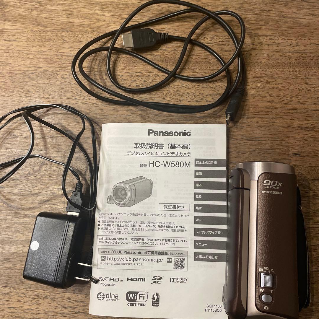 パナソニック HDビデオカメラ ブラウン HC-W580M