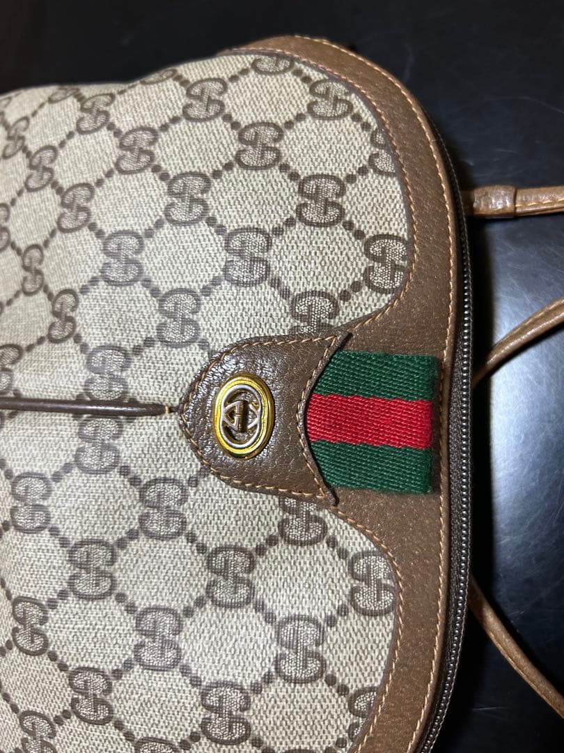 m*a様 オールドグッチ G Gパターン　シェリーライン　ミニショルダーバッグ