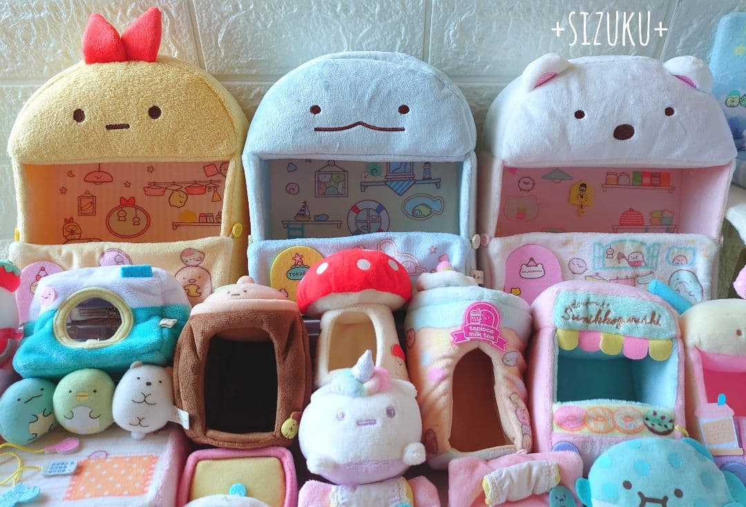豪華85点】すみっコぐらし ハウス のりもの てのり等 ぬいぐるみ