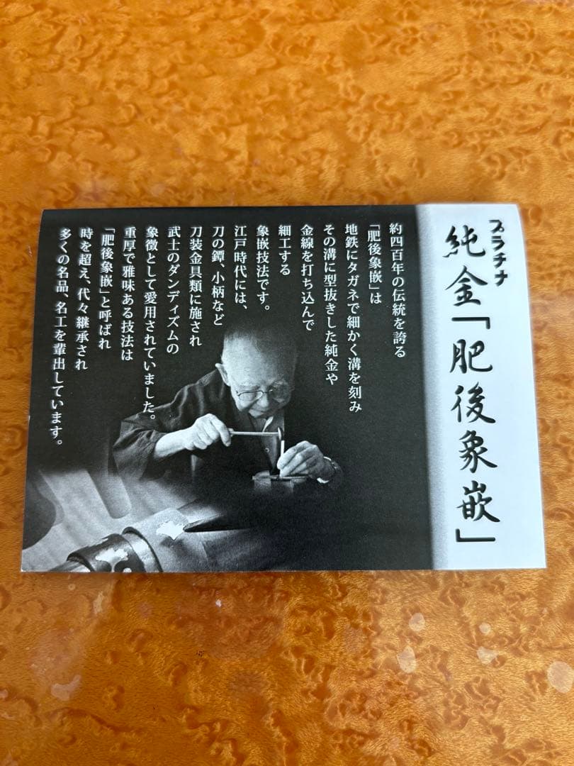 プラチナ萬年筆＃3776 純金「肥後象嵌」絵柄（イチョウ）ペン先