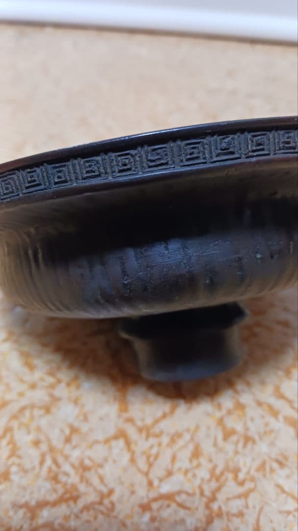 時代金工師二代村田整珉木村渡雲銅製三足丸形