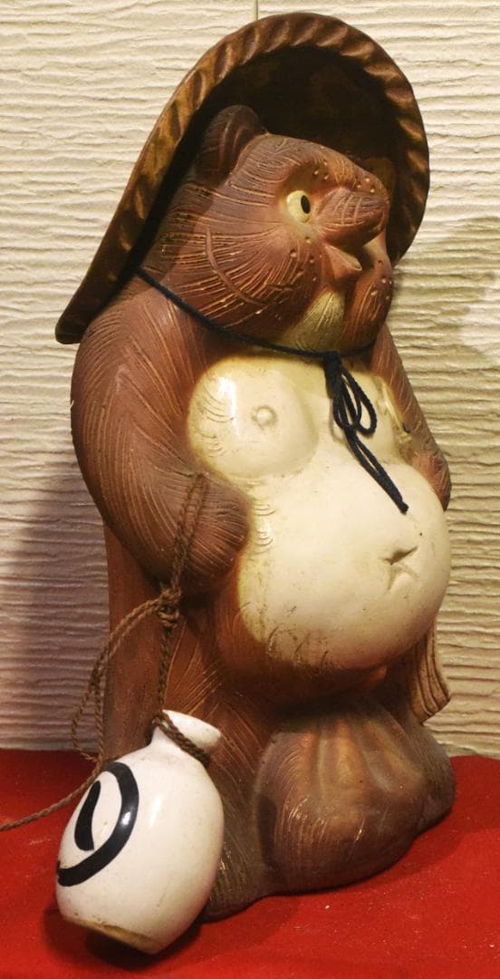 k*a様 タヌキの置物　信楽焼 無疵　72cm ◎25-03-03-08