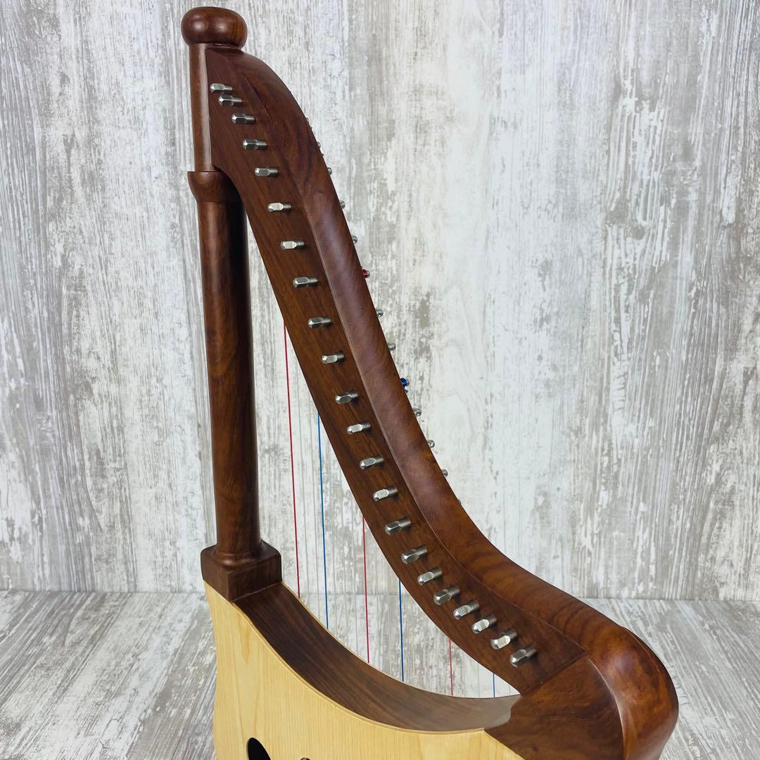 美品】Mid-East Lute Harpリュートハープ 22弦 専用ケース付