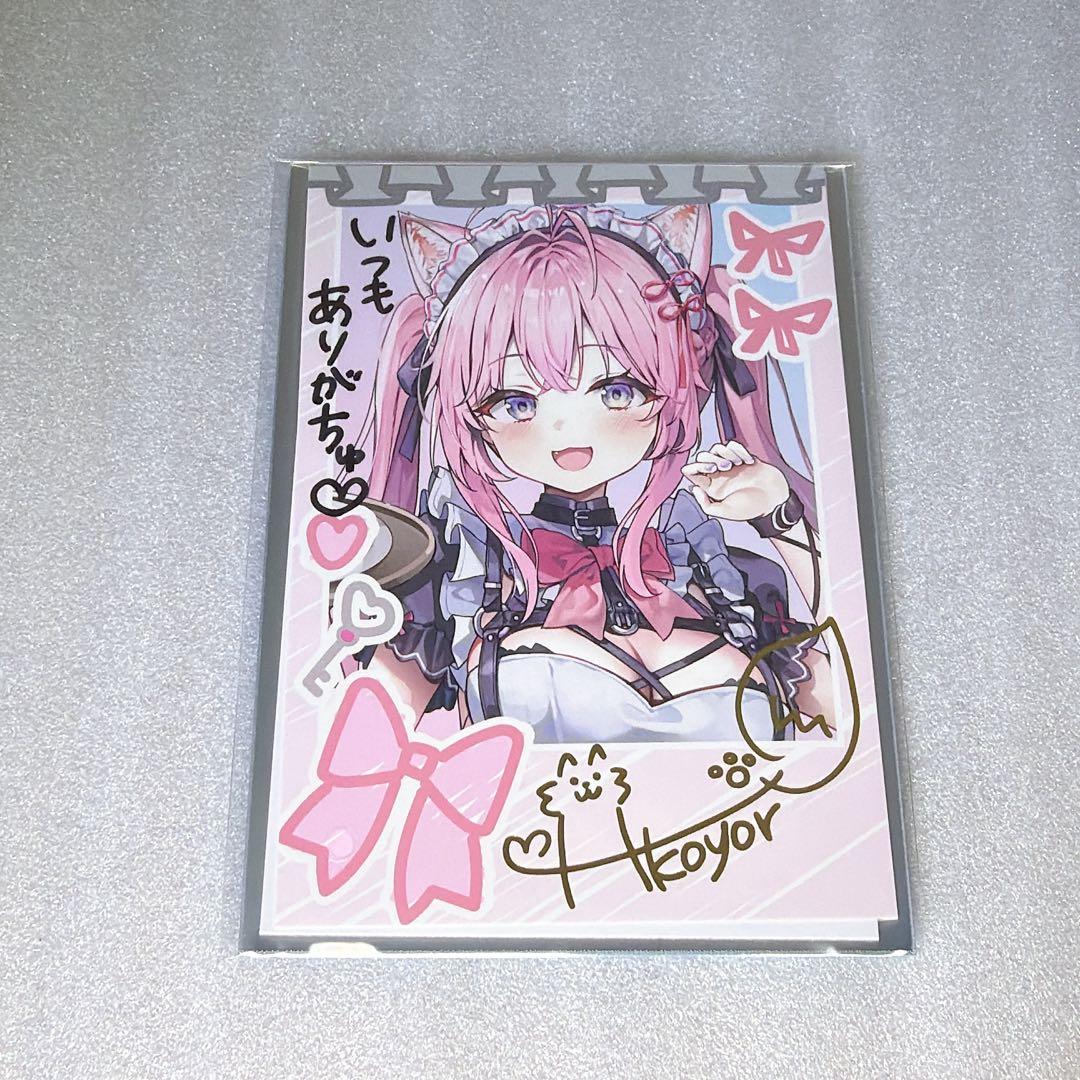 博衣こより 新衣装記念2025 直筆メッセージ チェキ風ブロマイドカード