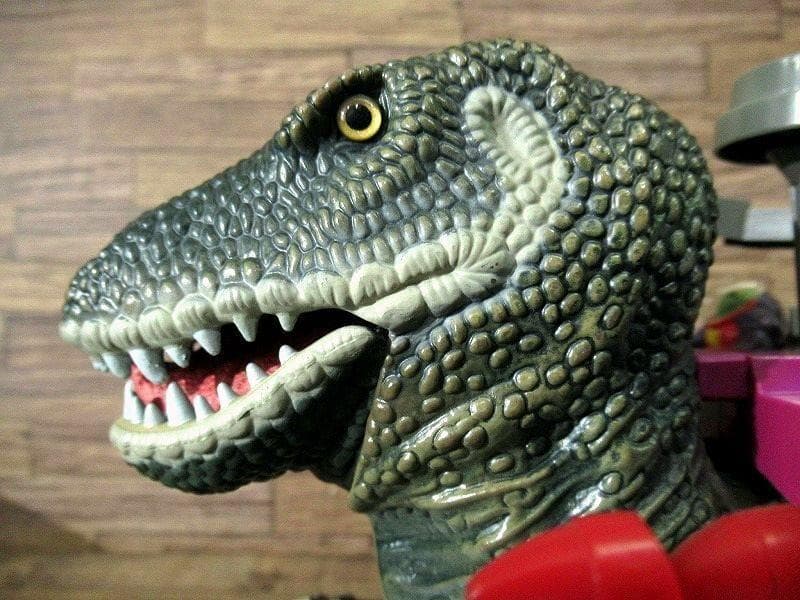動作確認済 当時モノ エポック社 武装恐竜ダイノス ルーラン軍 ティラノサウルス