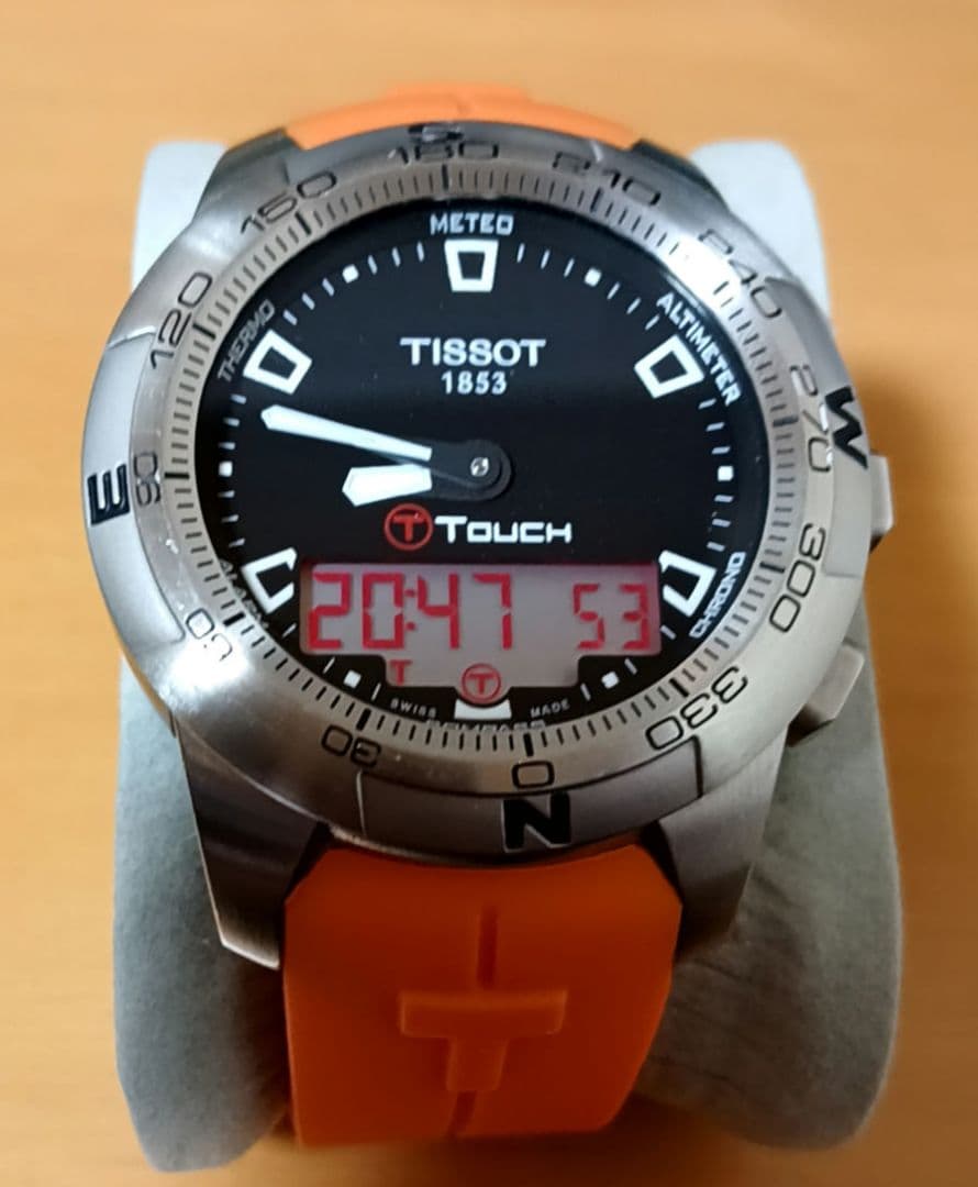 は*ん様 【美品】【稼働品】TISSOT T-Touch 腕時計 純正ベルト1本