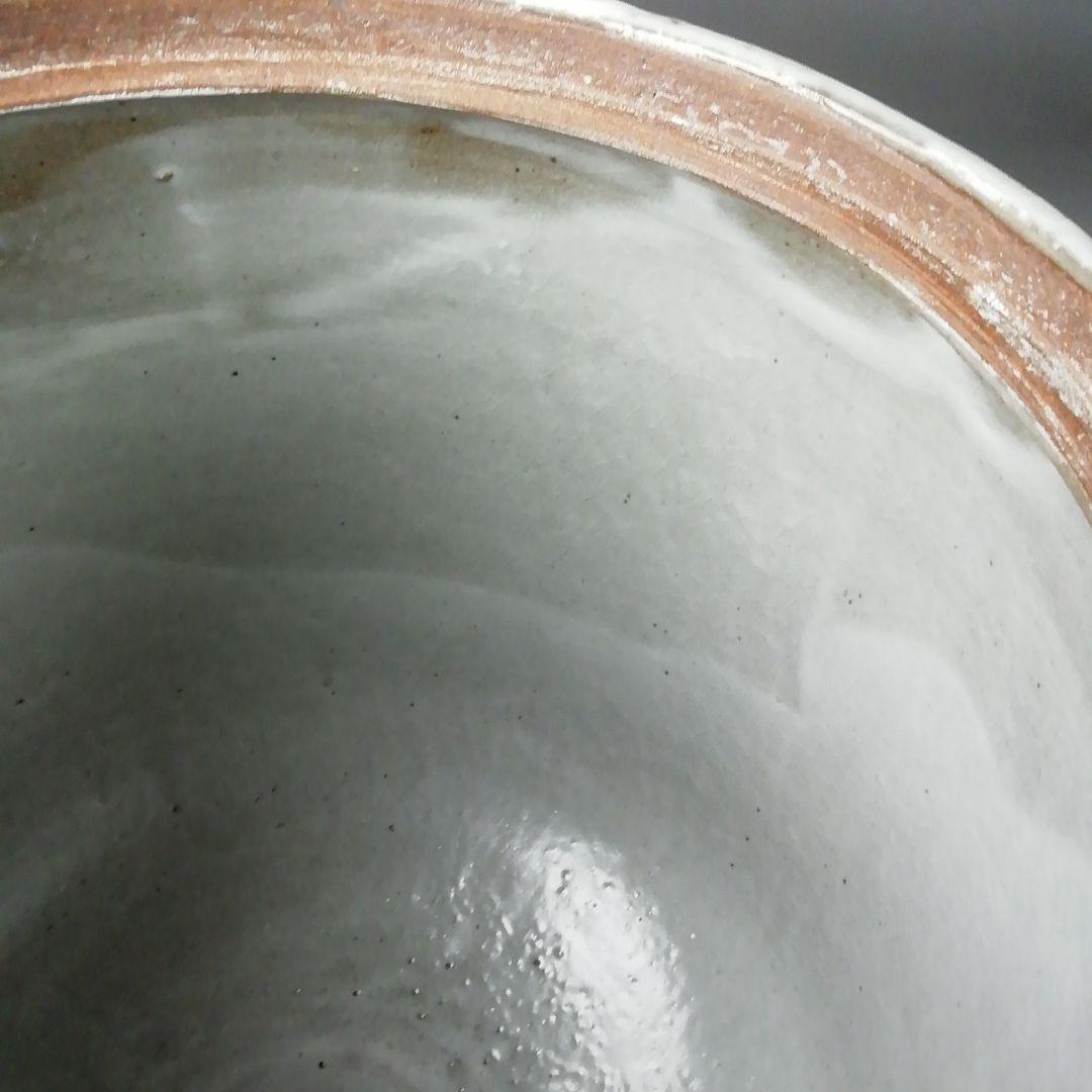 Ｔ２１１　水指　『柳絵』『平安　尾形周平造』　共箱　茶道具