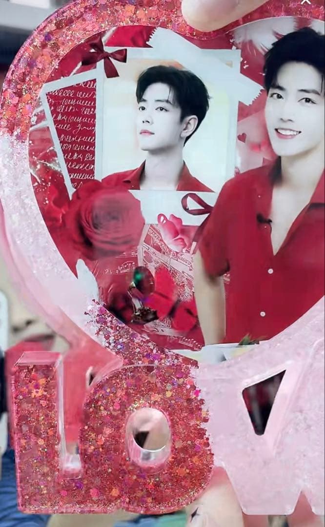 新作 肖戦 超大Loveスタンド　置物 8点セット❣️確認用❣️0108