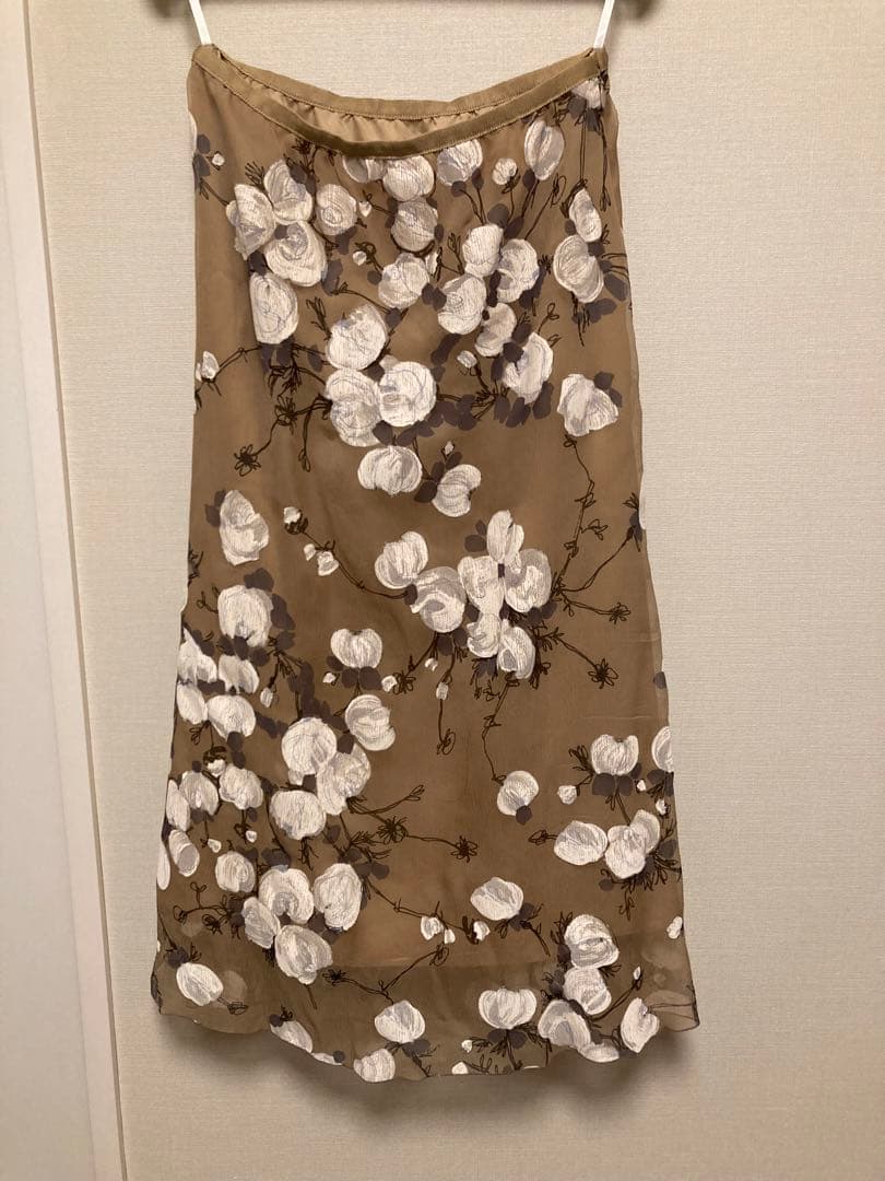 ANAYIアナイ ペイントフラワープリントスカート　36