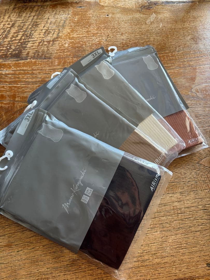 ユニクロマメクロゴウチ エアリズムタンクトップ シルクブレンド 3XL4枚セット